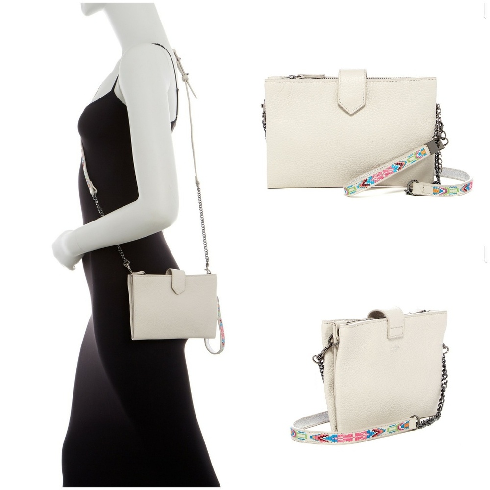 👜Botkier Dove Leather Sutton Tripple Pouch